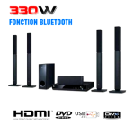 LG 330W Home Cinema - LHD457BT 5.1CH - Bleutooth - 12Mois Garantie